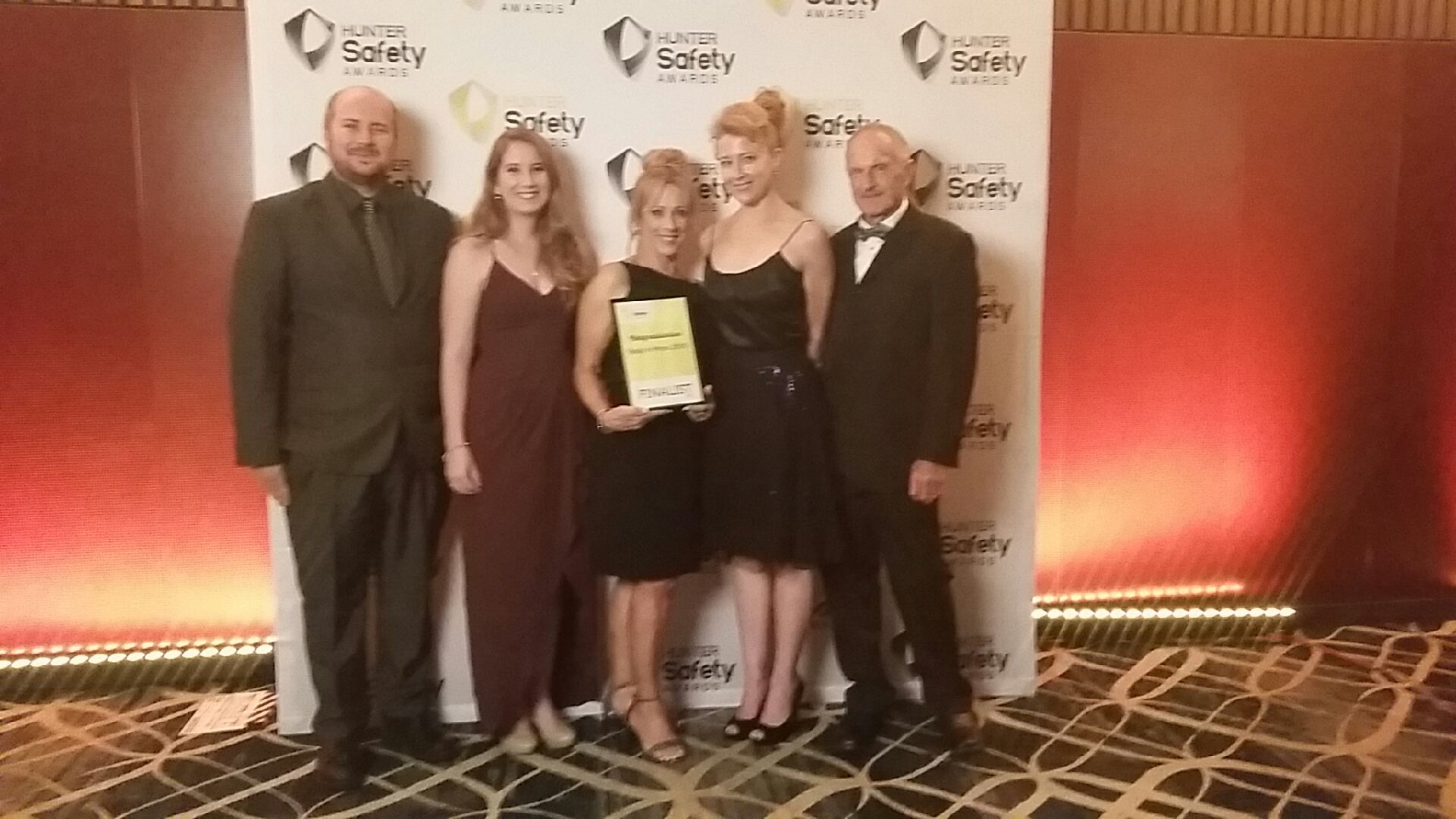 Staff and friends of Body and Mind 2000 at the Hunter Safety Awards night 2017